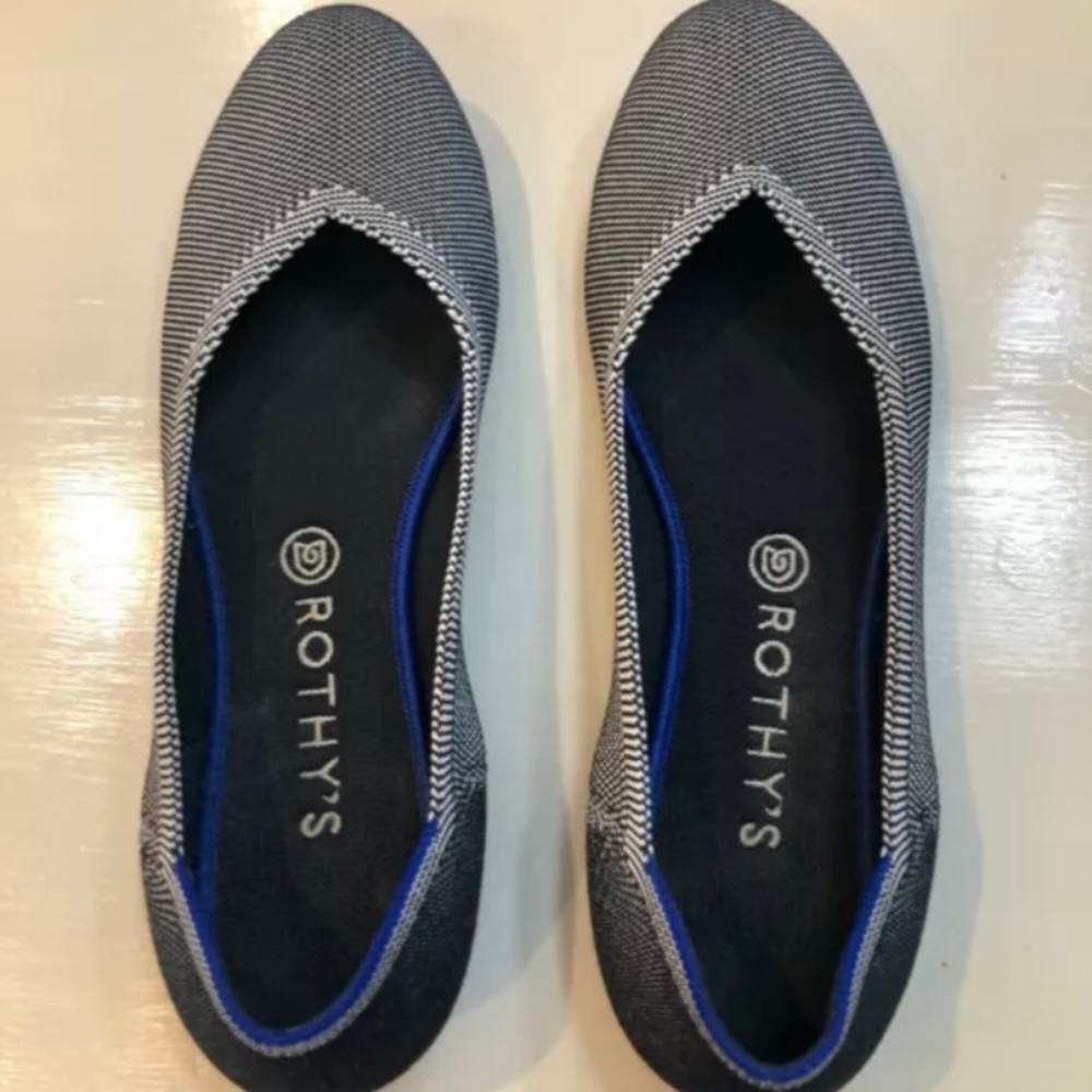 Rothy’s Birdseye Blue/Grey Flats Size 11